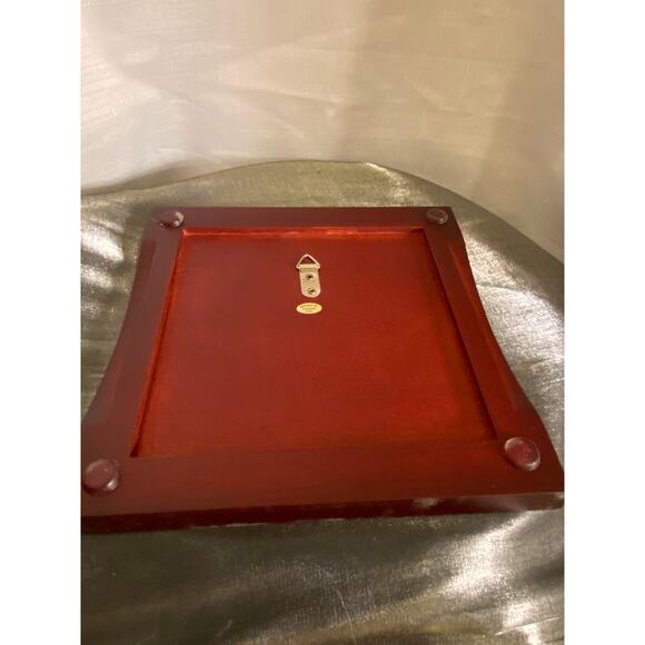 Cypress Home Ceramic Trivet Holiday Snow Scene by Audrey J Roberts 8" x 8" NIB - Picture 6 of 14